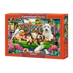 Castorland puzzle 1000 komada ljubimci u parku 