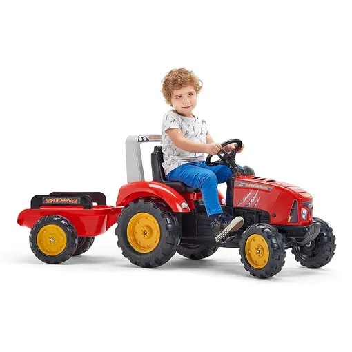 traktor s prikolicom Supercharger Crveni