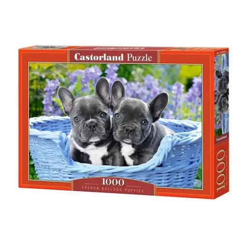puzzle 1000 french bulldog puppies