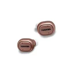 Toshiba slušalice Earbuds, BT, vodootporne, HandsF, zlatno/roze RZE-BT800 