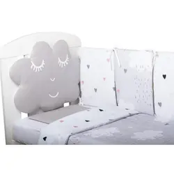 Bubaba by FreeON dječja posteljina 10 dijelna Uspavani oblak  - Siva