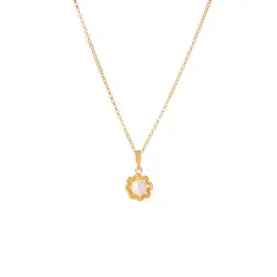 Tradicionalni nakit Ogrlica biserni cvijet mini -  Yellow Gold pozlata 24KT 