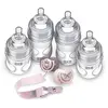 Set za novorođenče, djevojčice - bočica 2x150 ml, bočica 2x 250 ml, duda 2 kom, 4xsisač za bočicu S, 1x vezica za dudu