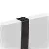 vješalica za vrata, metal/drvo, crna, 24,5x5x25 cm