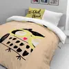 dječja pamučna posteljina Happy Owl - narančasta
