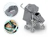 Lionelo dječja kolica IRMA siva + zaštita za noge, od komaraca
