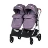 dječja kolica za blizance ili dvoje djece Duo Smart - lilac