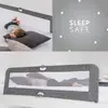zaštitna ogradica za krevetić Sleep N Safe Plus XL, melange siva