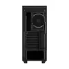 RGB HEX Midi Tower ATX kućište bez napajanja, prozirna bočna stranica, prednji/stražnji/gornji ventilatori 6×120mm, crno
