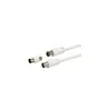 antenski kabel + 9.5mm m/m adapter, bijeli, 10.0m
