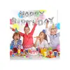 set balona Happy Birthday - srebrna