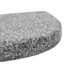 stalak za suncobran od granita 10 kg zaobljeni, sivi