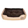 Krevet za pse s podstavljenim jastukom, bež i smeđa