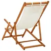 sklopiva stolica za plažu od drva eukaliptusa i tkanine