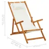 sklopiva stolica za plažu od drva eukaliptusa i tkanine