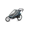 Chariot Sport 2 plavo/crna dječja kolica za dvoje djece