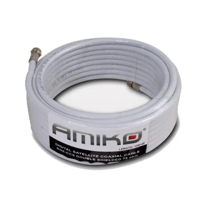 Amiko Koaksijalni kabel RG-6, CCS, 90 dB, 20 m, s konektorima – RG6/90dB image