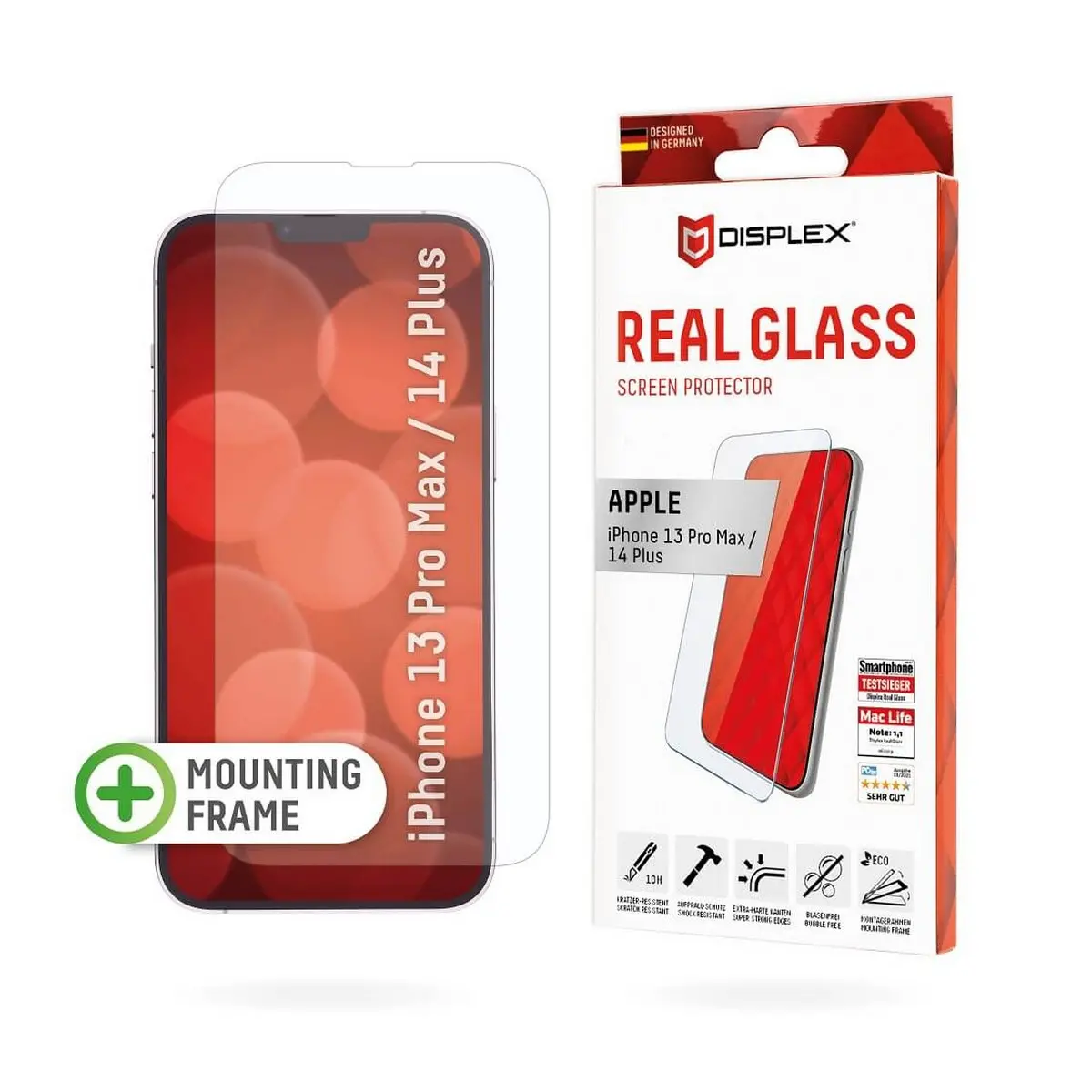 DISPLEX Apple iPhone 13 Pro Max/14 Plus (1700) zaštitno staklo, Real Glass 2D image