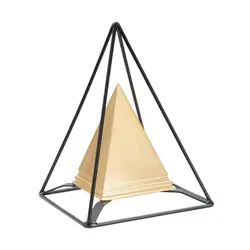 Mauro Ferretti Piramida zlatna sa željezom,  15x15x21 cm 