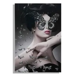 Mauro Ferretti slika sa aplikacijama Dark lady,  80x3.8x120 cm 