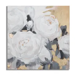 Mauro Ferretti slika bijeli Cvijet - A, 90x3.7x90 cm 