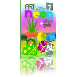 Art karton Neon A4 7 listova 