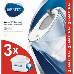 Brita vrč za filtriranje vode Style LED sivi (incl. 3MX+) 