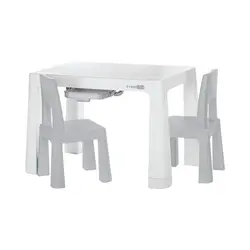 FreeOn stol i dvije stolice Neo,siva  - Siva