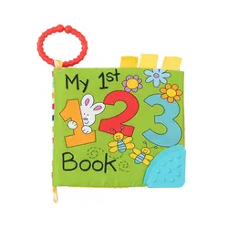 Kikka Boo edukativna platnena knjiga sa grickalicom 123 