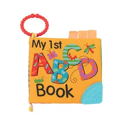 Kikka Boo edukativna platnena knjiga sa grickalicom ABC 