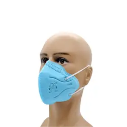  Zaštitne maske FFP2/KN95 oblik KONUS s gumicom boja SKY BLUE - 5 kom 