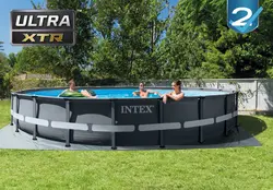 Intex Ultra XTR bazen 6,1m x 1,22m + poklon Abrakadabra ručnik za plažu 140×70 cm 