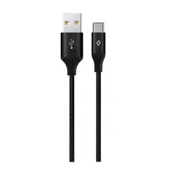 Ttec kabel Type C to USB (2,00m) - Black - Alumi Cable 