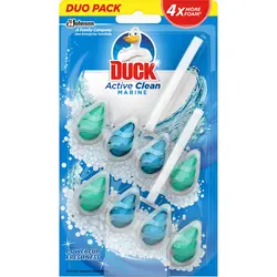 Duck Active Clean osvježivač za WC školjku duplo pakiranje, marine 