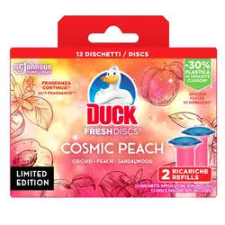 Duck Fresh Discs gel za čišćenje i osvježavanje WC školjke - duplo punjenje, Cosmic Peach 