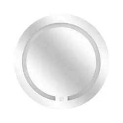 Five zidno okruglo ogledalo, 45x2.5 cm, mdf staklo bijela 