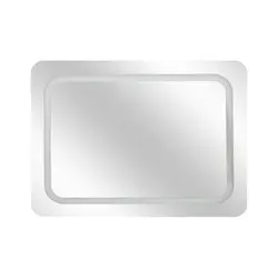 Five pravokutno zidno ogledalo ogledalo LED, 65x2.5x49 cm,  bijela 