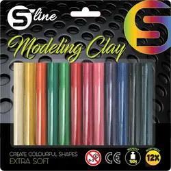 S-line plastelin, 12 boja 