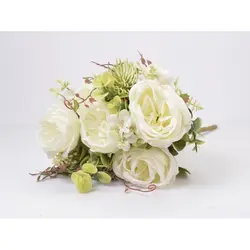  Buket ruža mix 43 cm, bijela  - Bijela