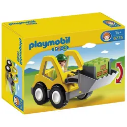 Playmobil 1. 2. 3. prednji utovarivač s pomičnim kopačem 6775 