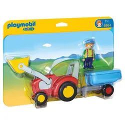 Playmobil 1. 2. 3. Traktor s prikolicom 
