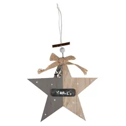 J.E. Schum drveni ukras zvijezda, 18 cm 