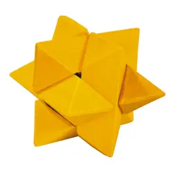 Fridolin drvene puzzle “zvijezda“ žuta 