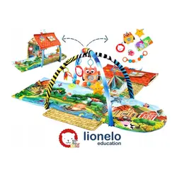LIONELO podloga za igru - edukativni madrac + dvorac s igračkama Agnes 