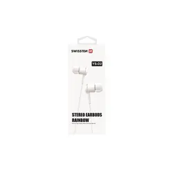 Swissten slušalice + mikrofon, In-ear, bijele RAINBOW YS-D2 