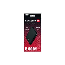 Swissten Dodatna baterija - Power Bank SWISSTEN WORKS 5000mAh, 2*USB, crni 