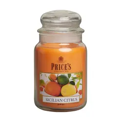 Price's candles svijeća large Sicilian Citrus 