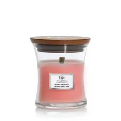 WoodWick mirisna svijeća Classic Mini Melon & Pink Quartz  - S