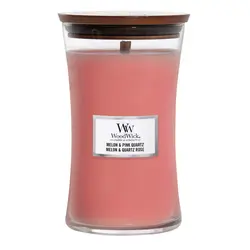 WoodWick mirisna svijeća Classic Large Melon & Pink Quartz  - L
