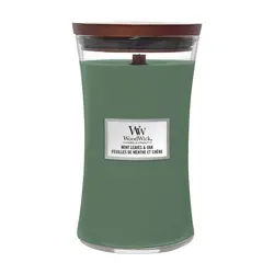 WoodWick svijeća  classic large mint Leaves & Oak 